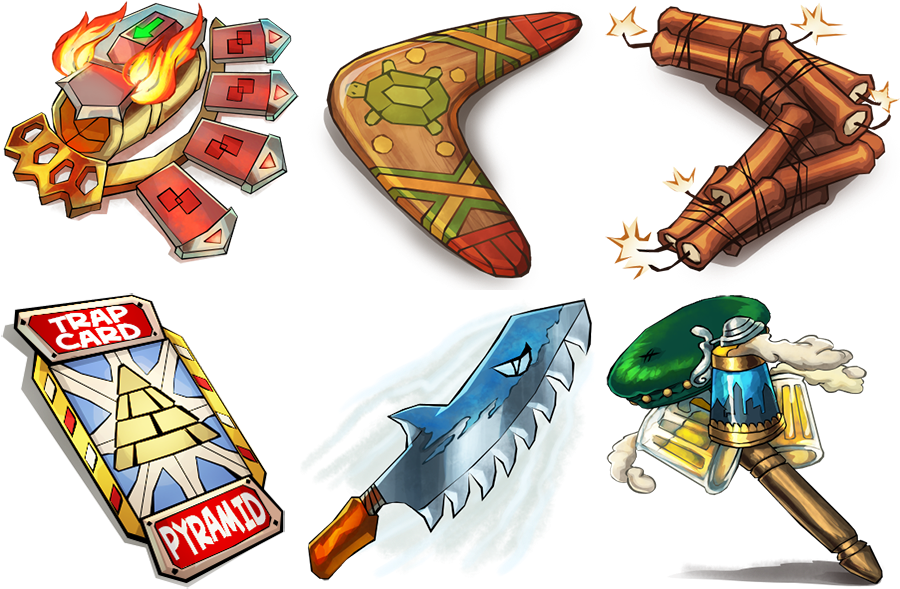 Assorted Boomerangs Collection PNG image