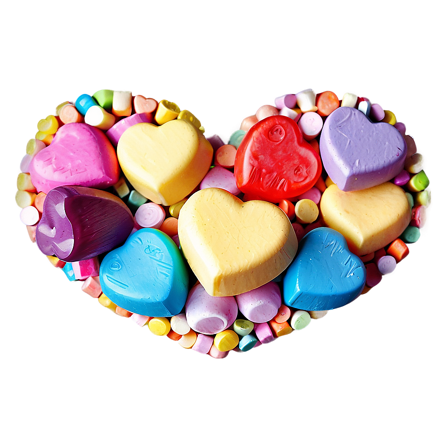 Assorted Candy Hearts Png 52 PNG image