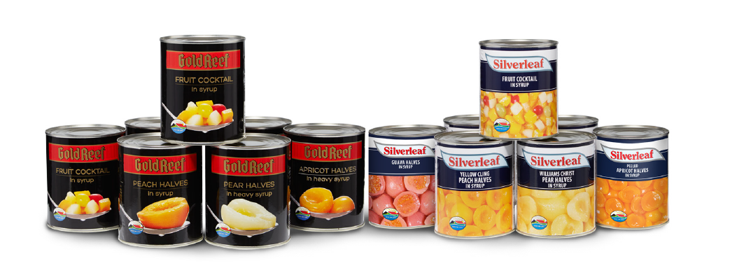 Assorted Canned Fruit Products PNG image