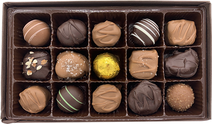 Assorted Chocolate Truffles Box PNG image