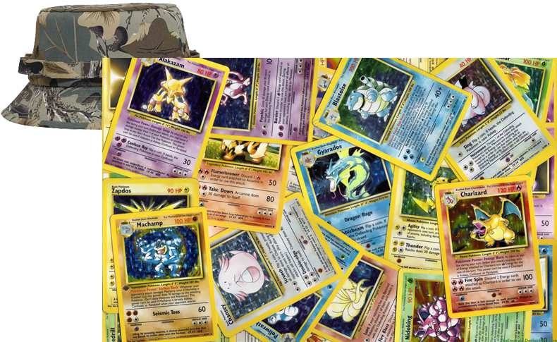 Assorted Classic Pokemon Cards Collection PNG image