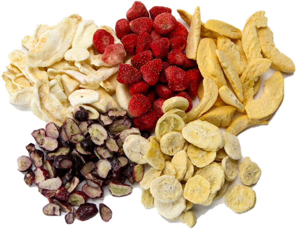 Assorted Dried Fruit Selection PNG image