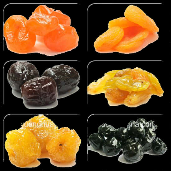 Assorted Dried Fruits Collection PNG image