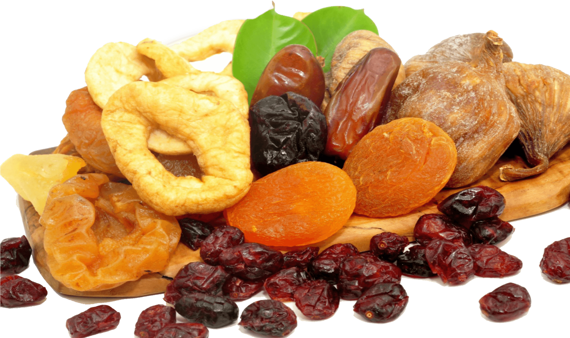 Assorted Dried Fruits Selection PNG image