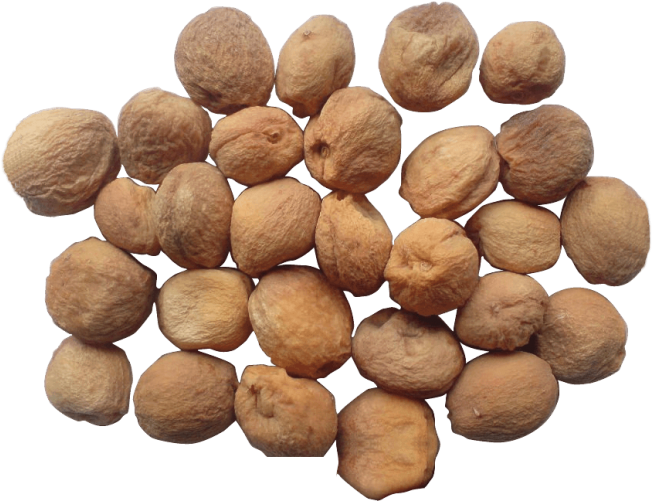 Assorted Dry Apricots Top View PNG image