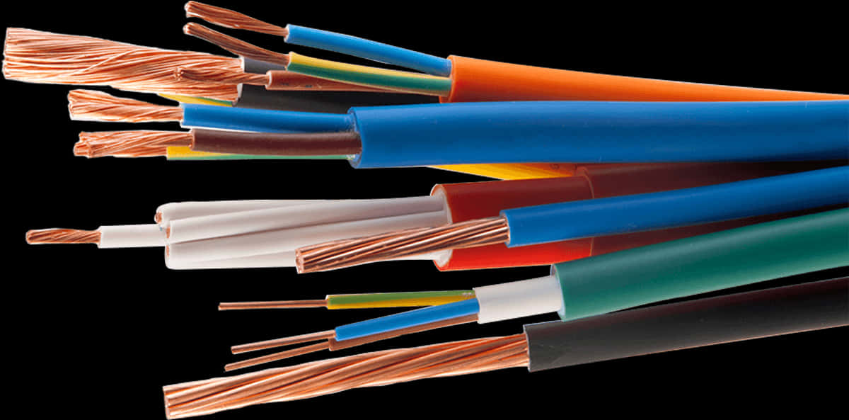 Assorted Electrical Cables PNG image