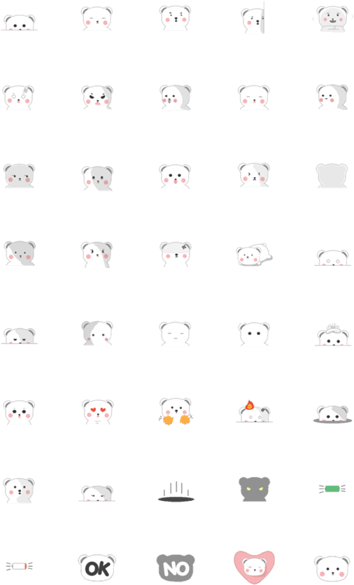 Assorted Facebook Emoji Collection PNG image