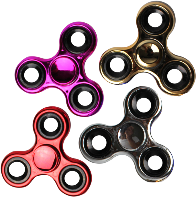 Assorted Fidget Spinners Collection PNG image