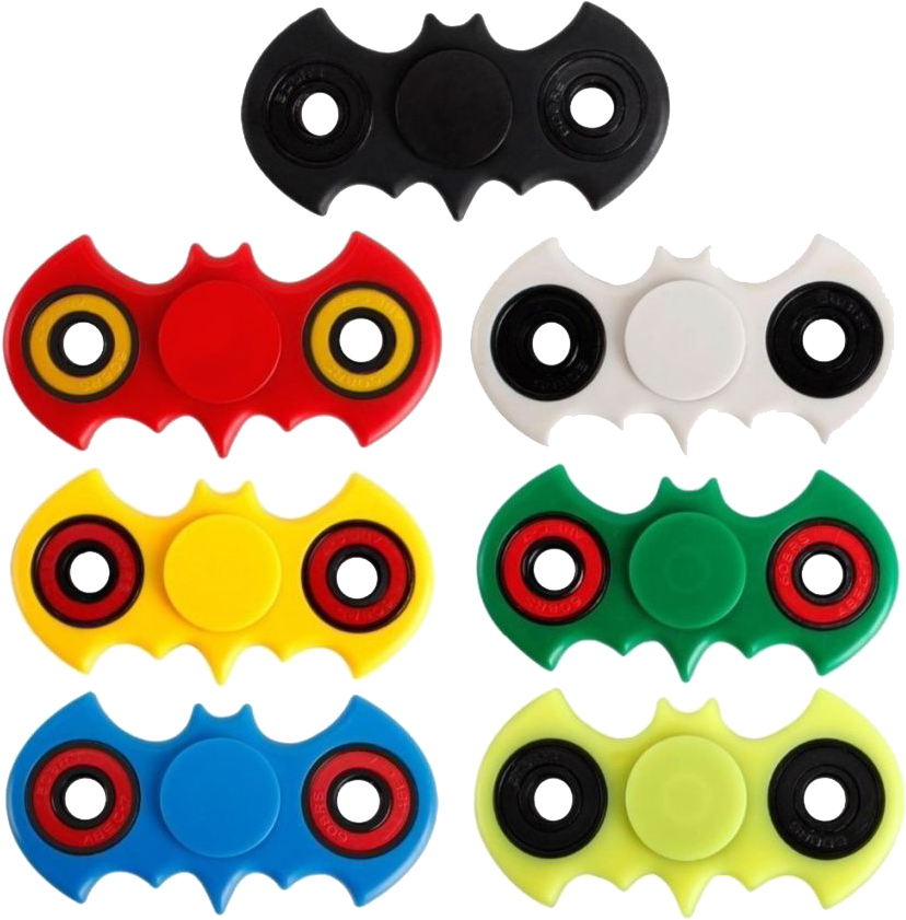 Assorted Fidget Spinners Collection PNG image