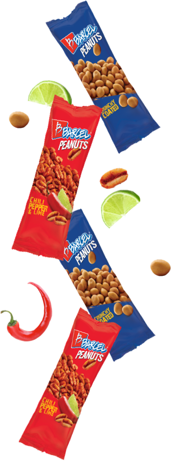 Assorted Flavored Peanuts Packages PNG image