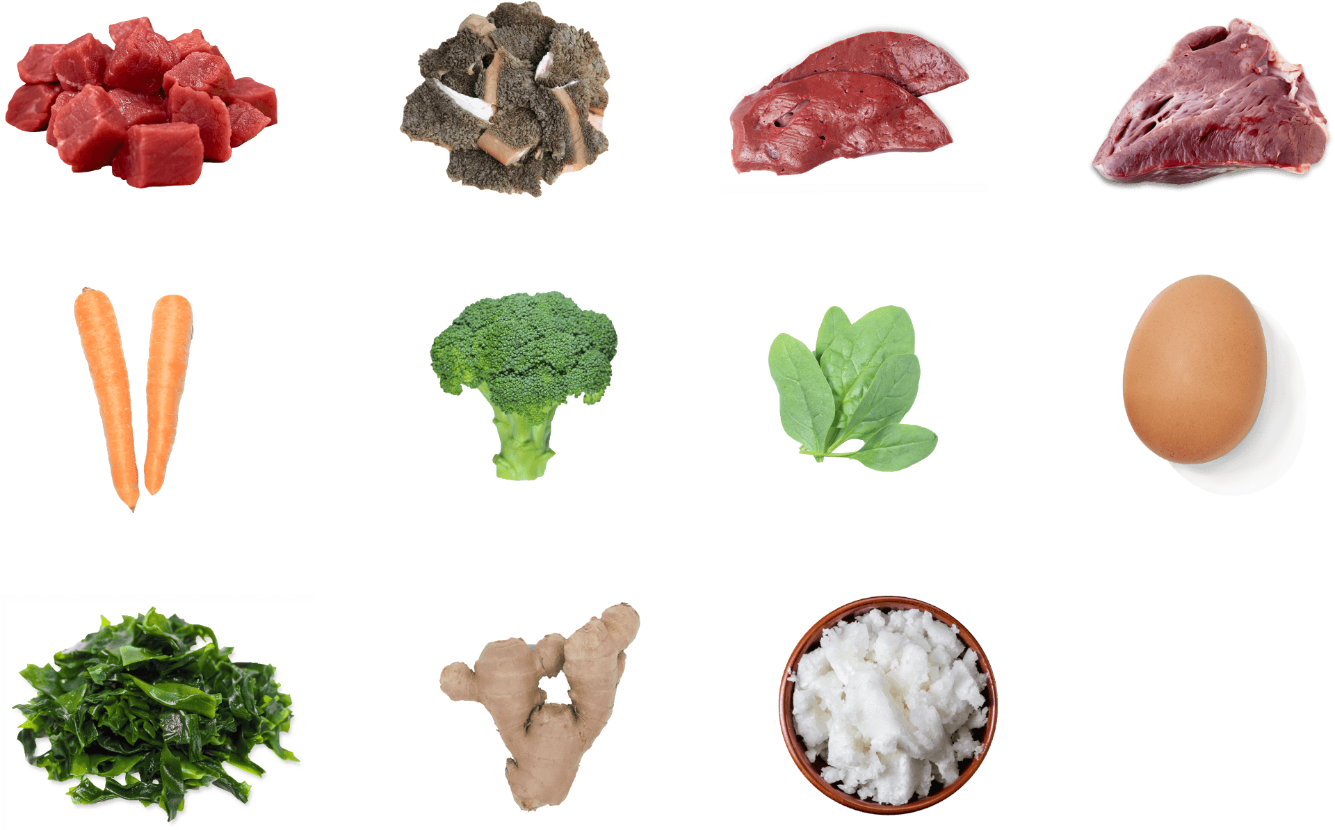 Assorted Food Itemsand Broccoli PNG image