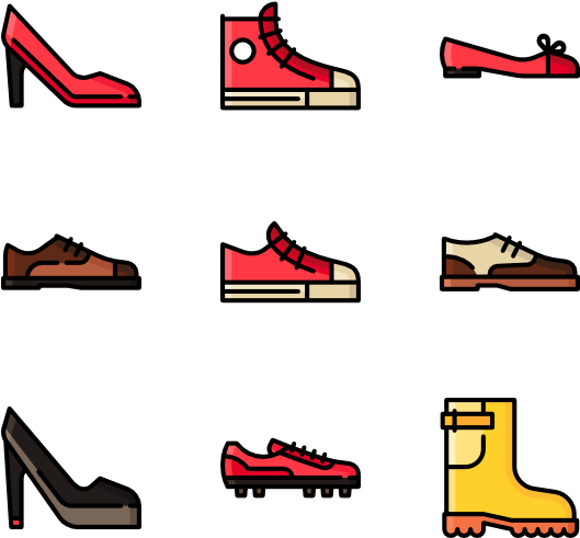 Assorted Footwear Collection PNG image