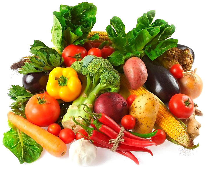 Assorted Fresh Vegetables Collection PNG image