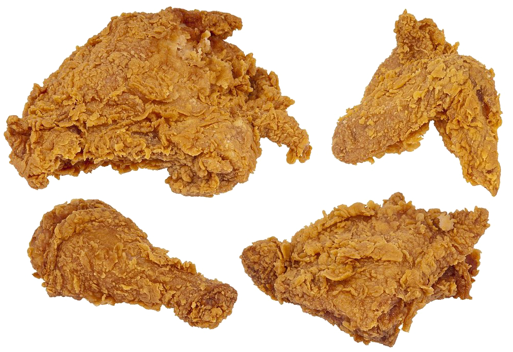 Assorted Fried Chicken Pieces.png PNG image