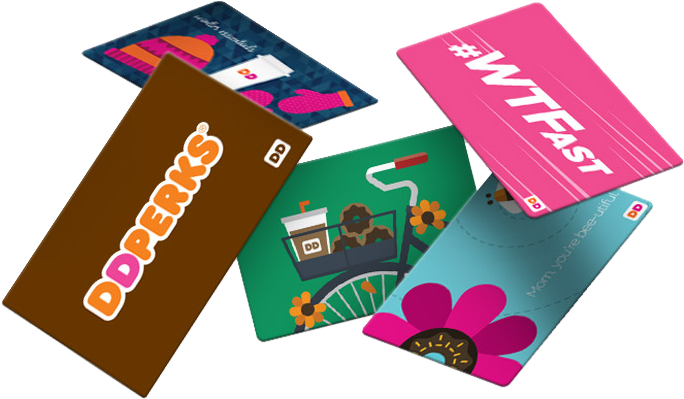 Assorted Gift Cards Display PNG image