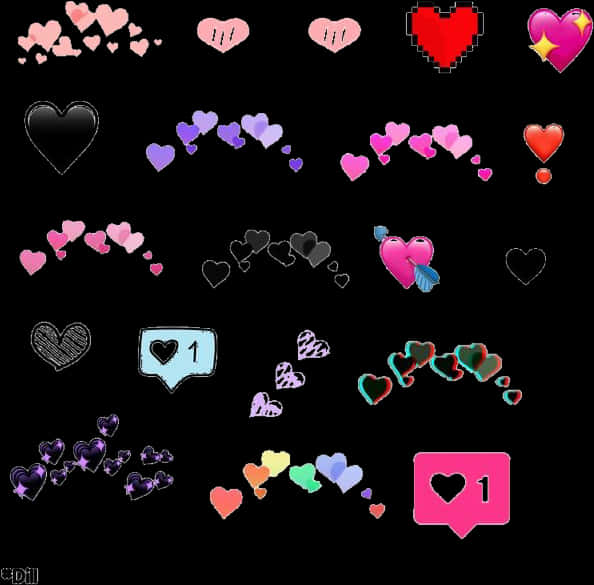 Assorted_ Heart_ Emojis_ Collection PNG image