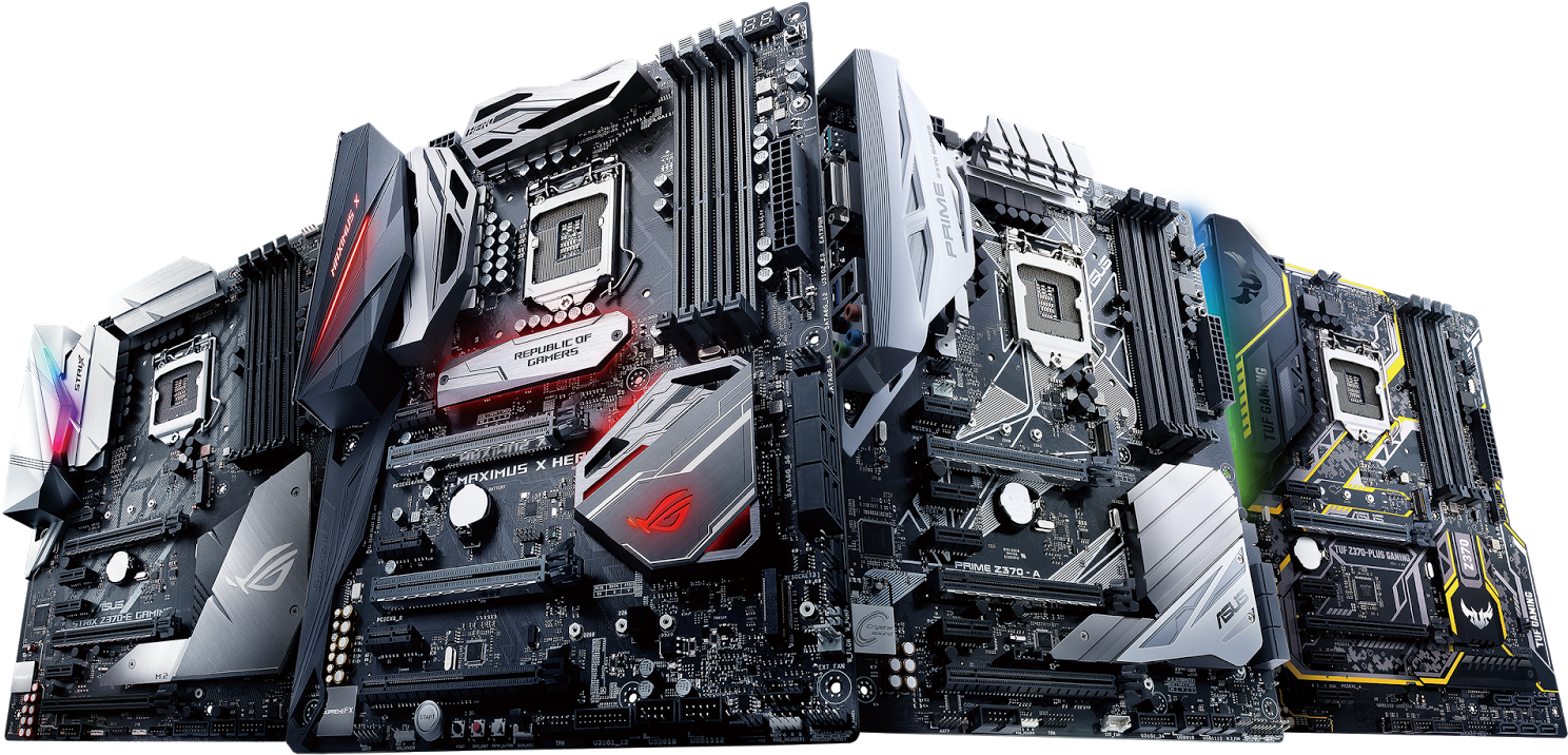Assorted High End Motherboards PNG image