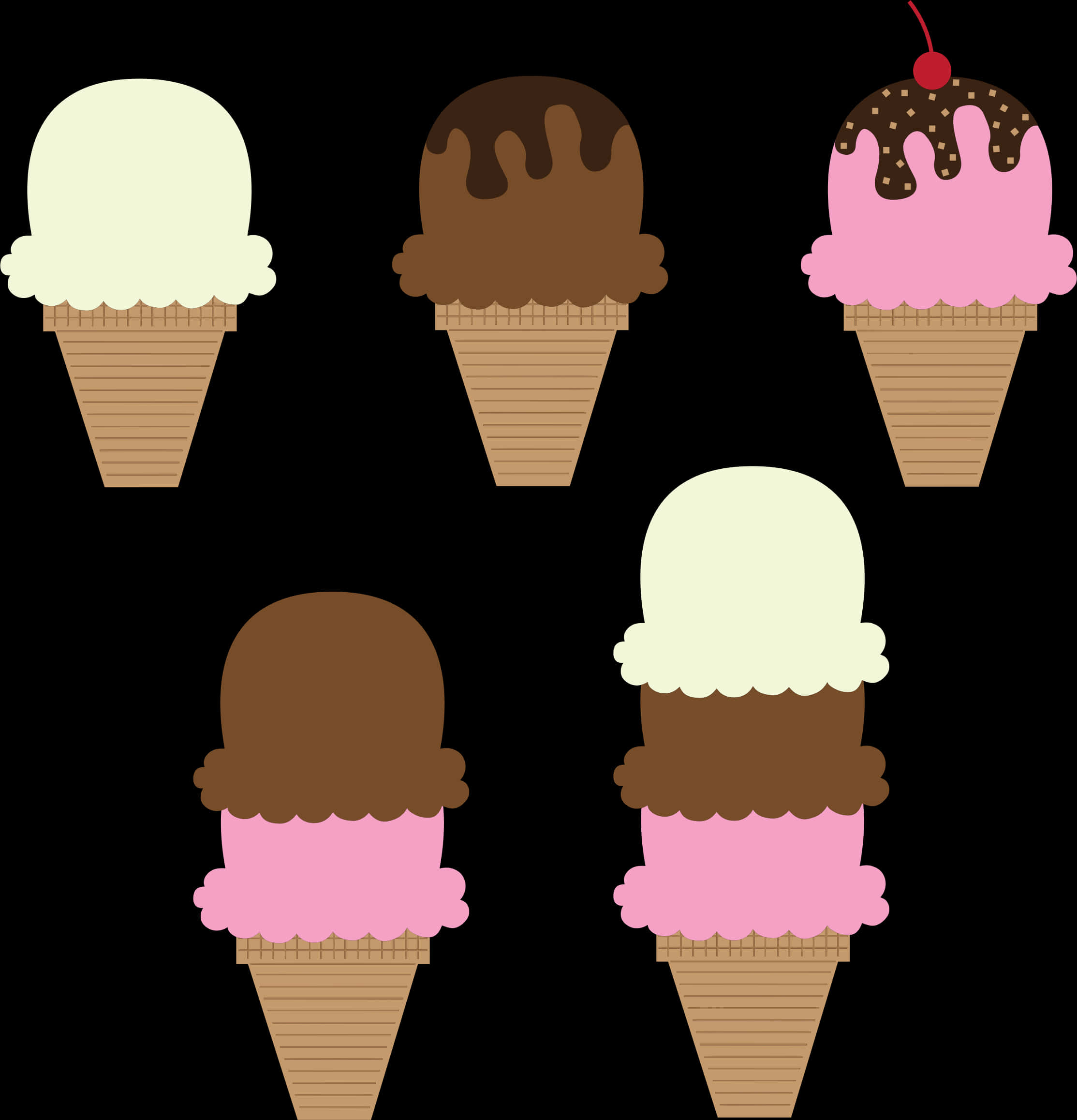 Assorted_ Ice_ Cream_ Clipart PNG image