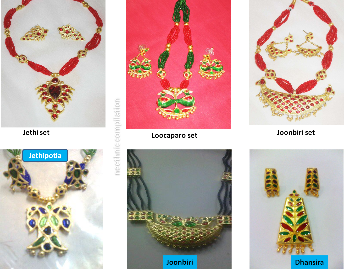 Assorted Imitation Jewellery Sets PNG image