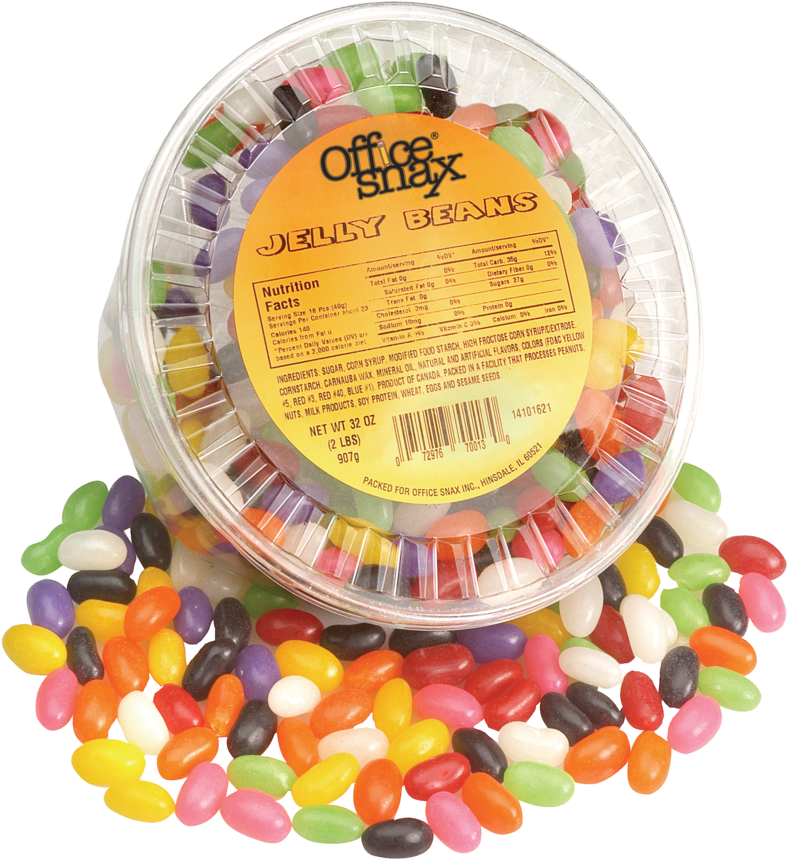 Assorted Jelly Beans Container PNG image