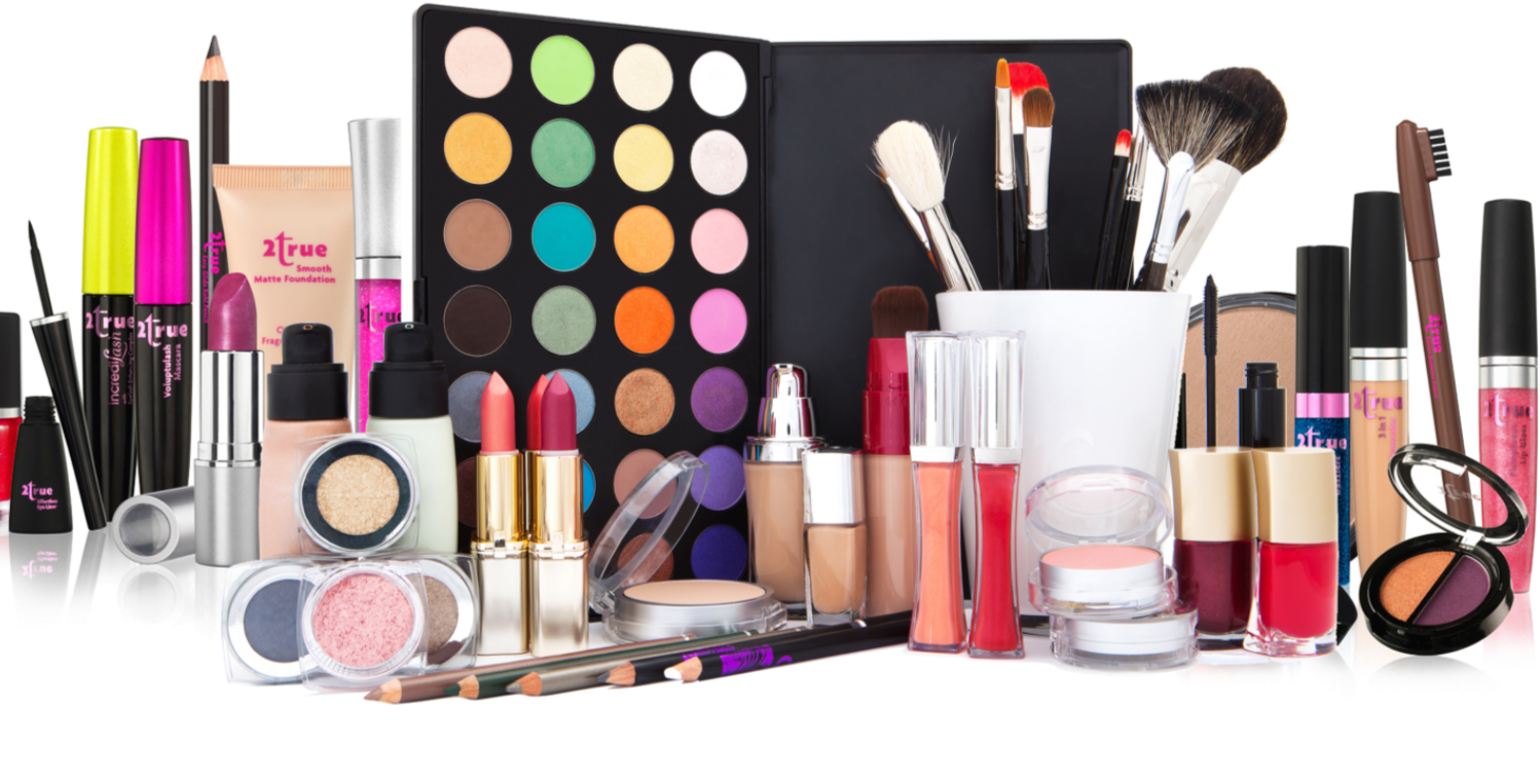 Assorted Makeup Products Collection PNG image