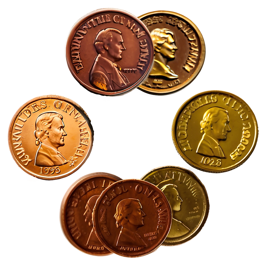 Assorted Pennies Png 06212024 PNG image