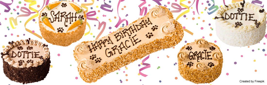 Assorted Personalized Birthday Cakes PNG image