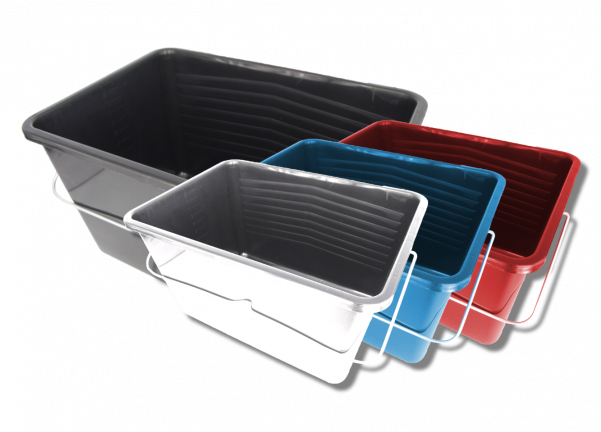 Assorted Plastic Buckets Collection PNG image