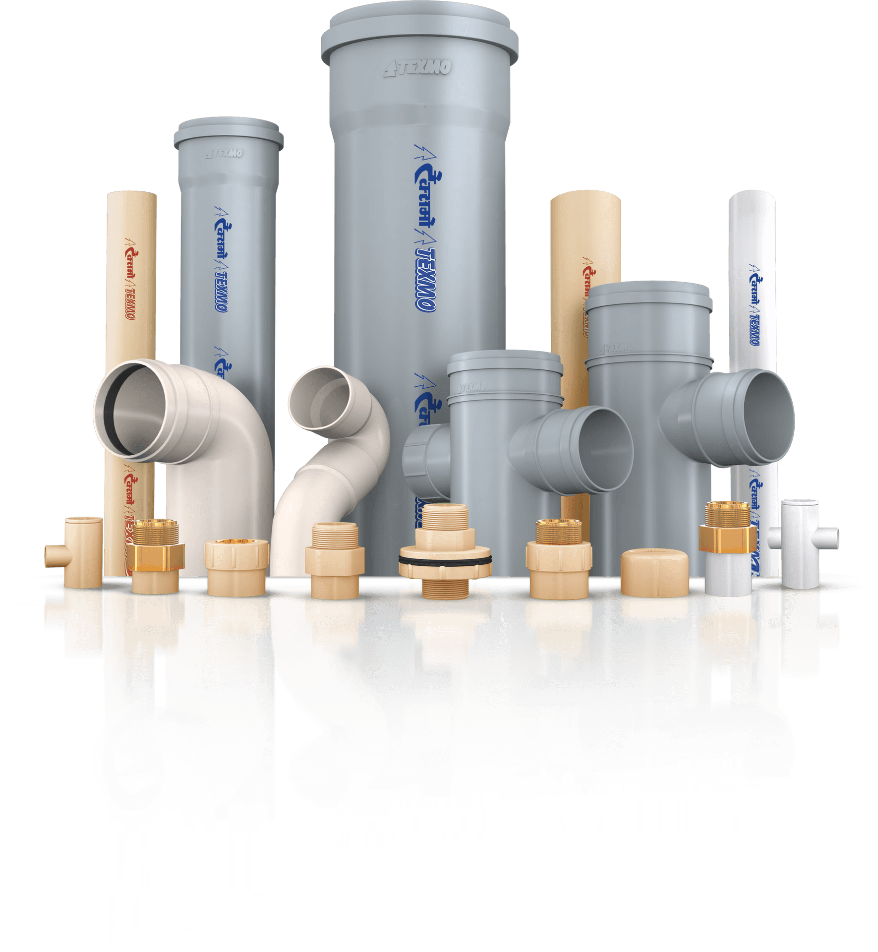 Assorted Plumbing Pipesand Fittings PNG image