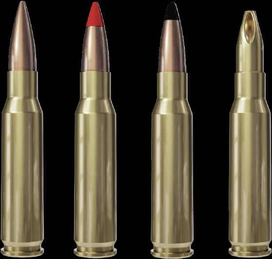 Assorted Rifle Cartridges PNG image