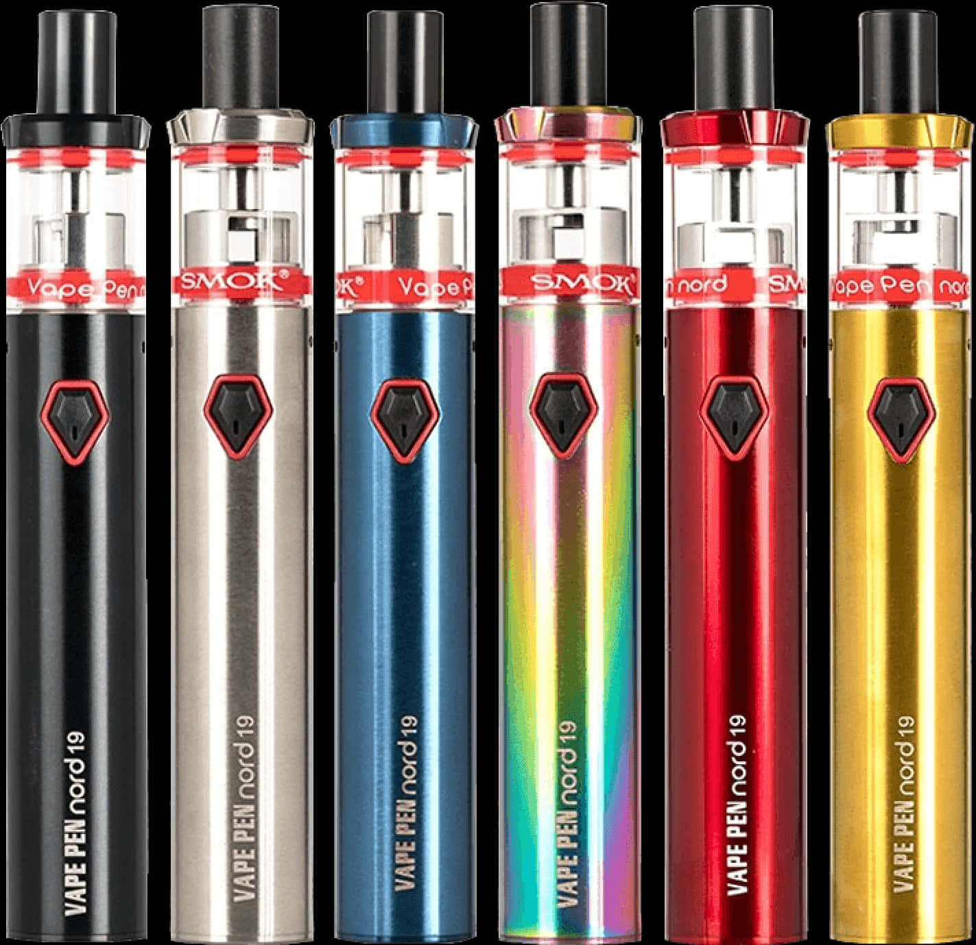 Assorted Vape Pens Collection PNG image