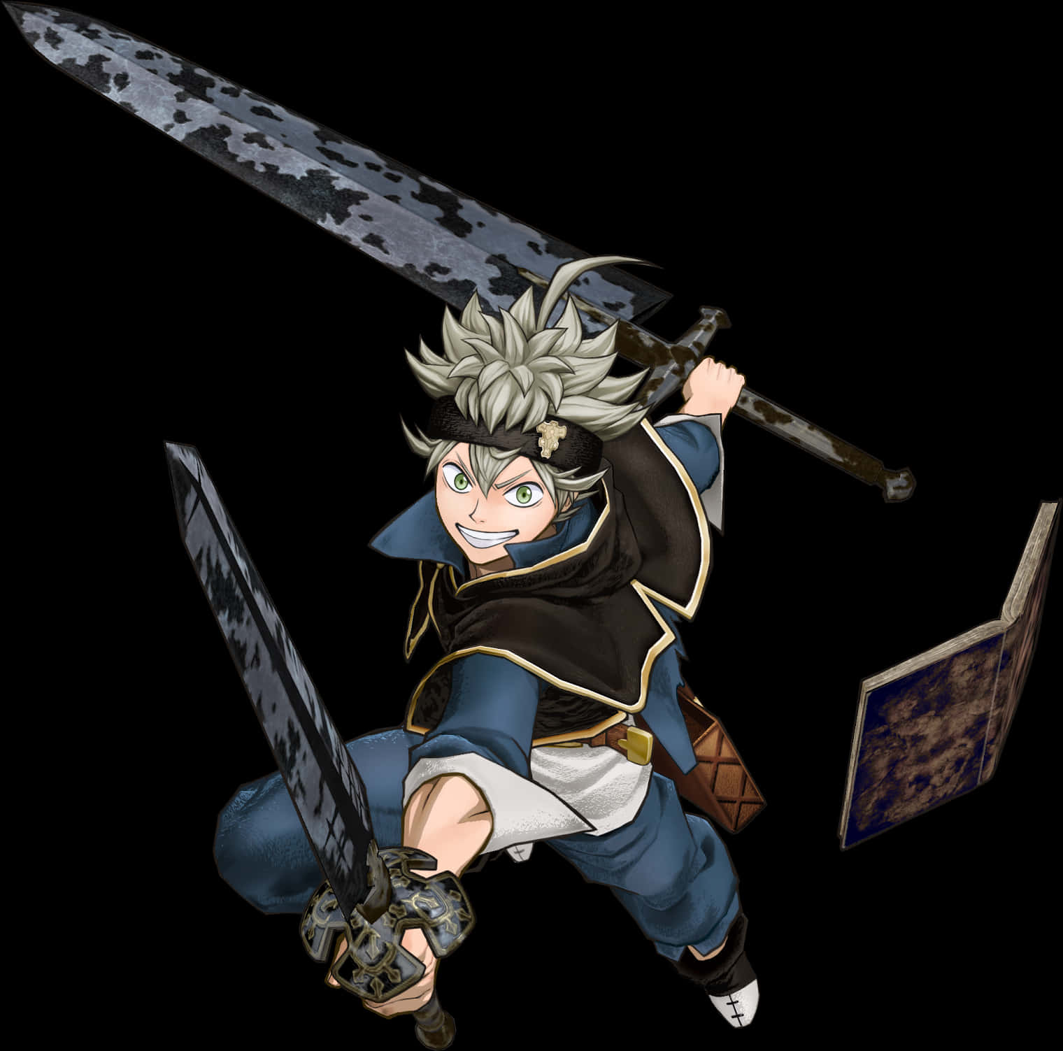 Asta Dual Swords Action Pose PNG image