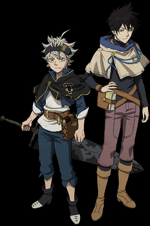 Astaand Yuno Black Clover Anime PNG image