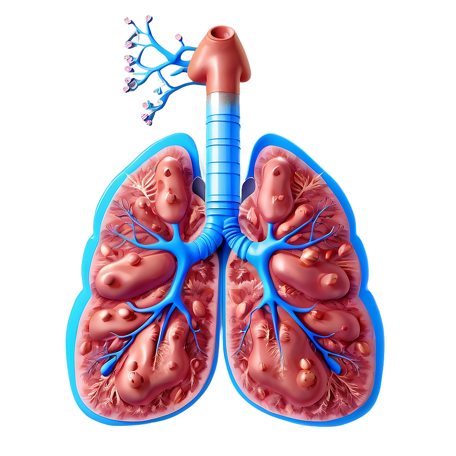 Asthma Affected Lung Png 06112024 PNG image