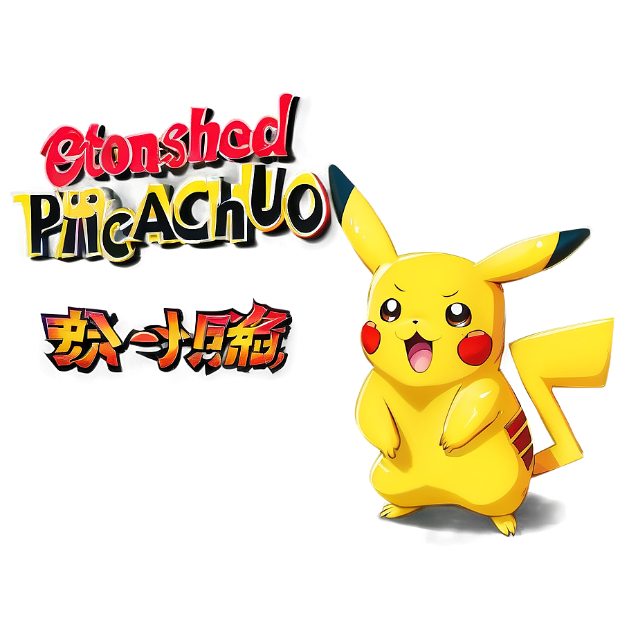 Astonished Pikachu Illustration Png 59 PNG image