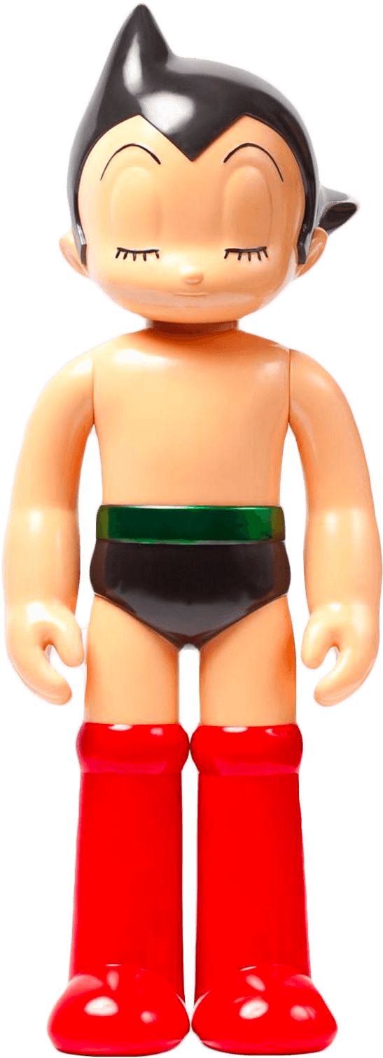 Astro Boy Figure Standing PNG image