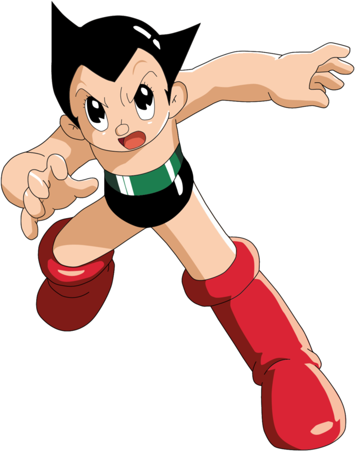 Astro_ Boy_ Flying_ Pose PNG image