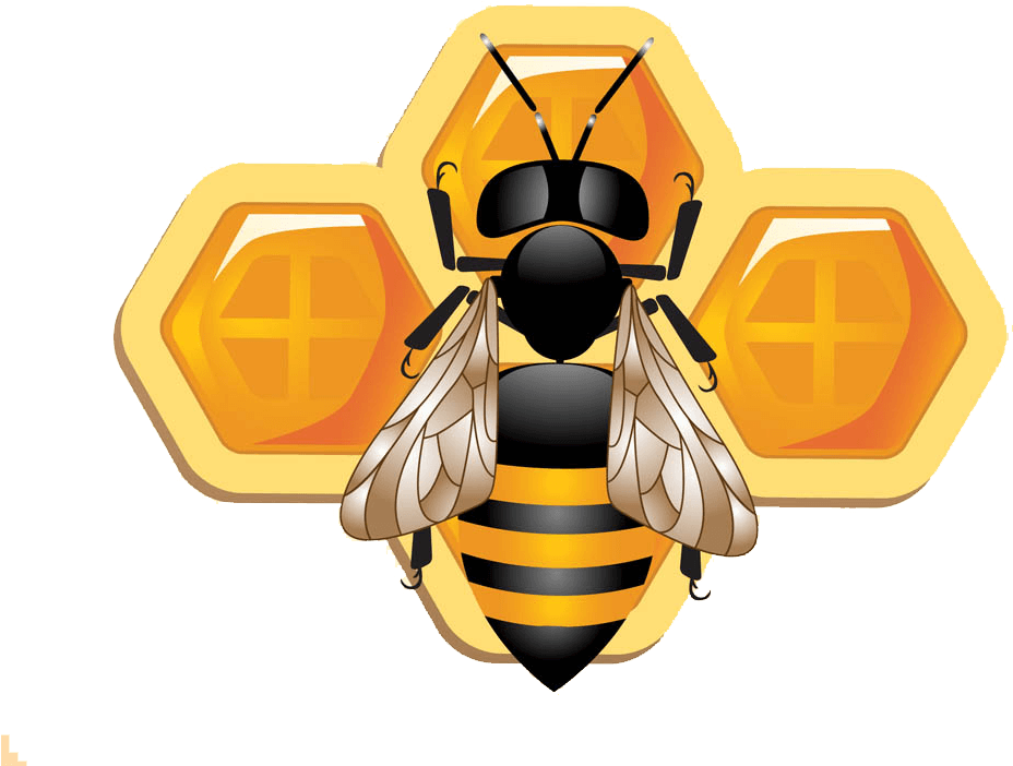 Astrological_ Bee_and_ Honeycomb_ Symbols PNG image