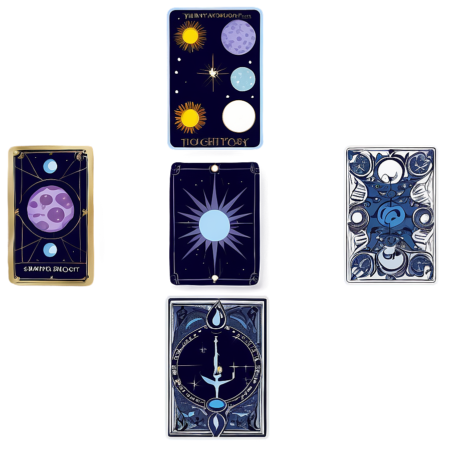 Astrology Tarot Set Png Usn70 PNG image