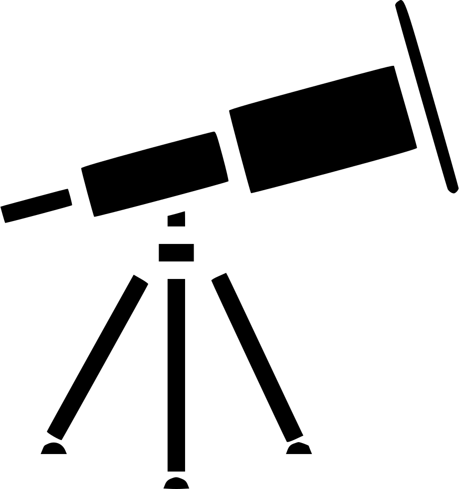 Astronomical Telescope Icon PNG image