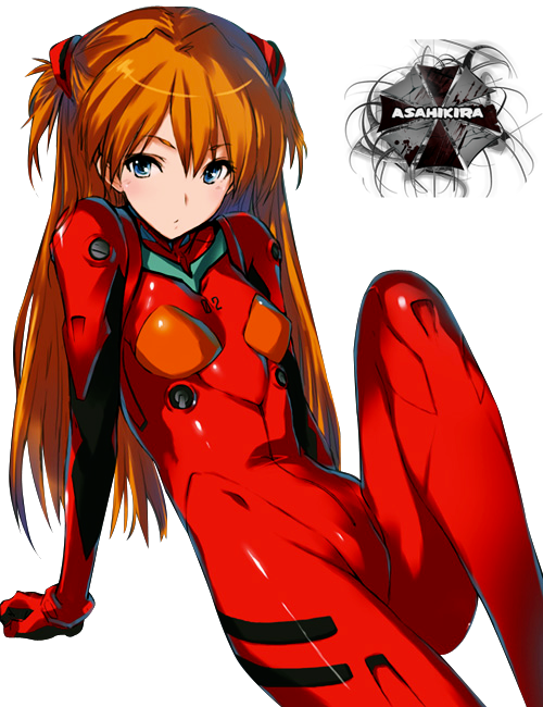 Asuka Langley Evangelion Pilot PNG image