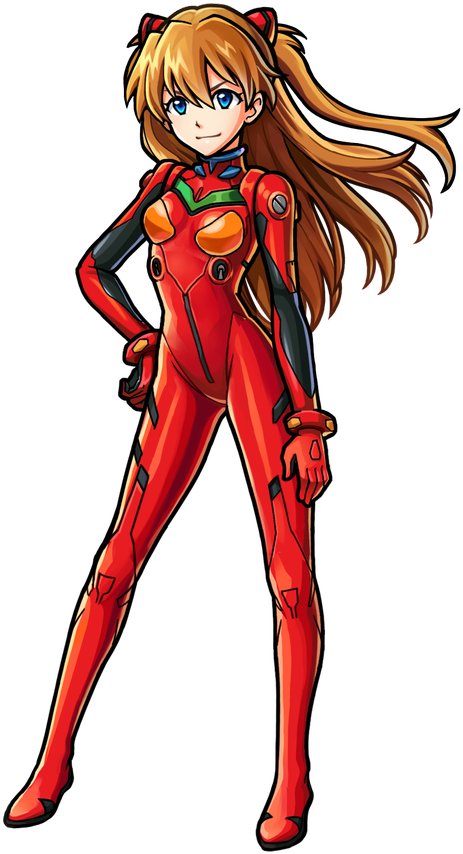 Asuka Langley Plugsuit Pose PNG image