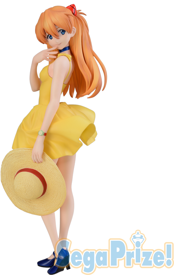 Asuka Langley Summer Dress Figure PNG image