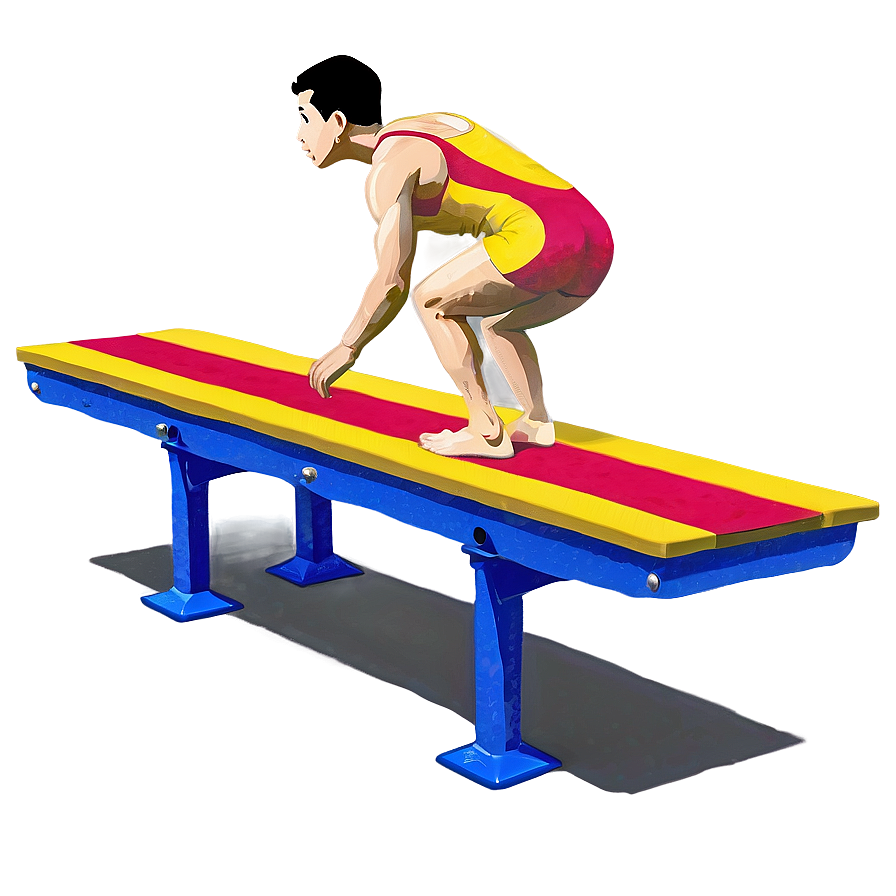 Athletic Diving Board Png Kxj44 PNG image