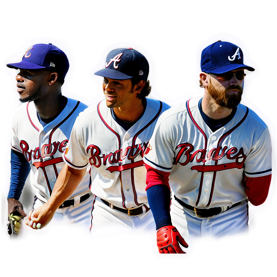 Atlanta Braves All-star Players Png Mdb PNG image