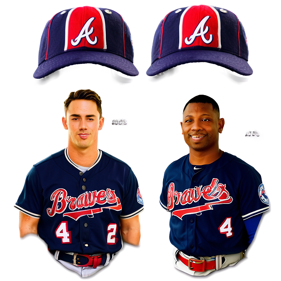 Atlanta Braves All-star Players Png Sob PNG image