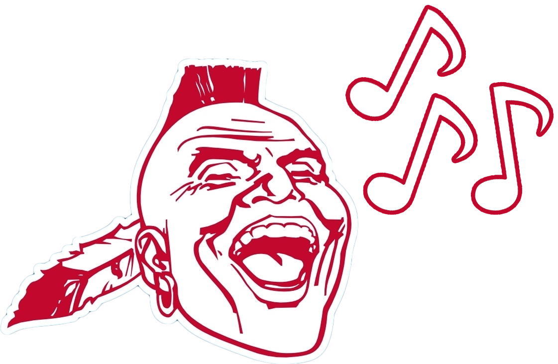 Atlanta Braves Logowith Music Notes PNG image