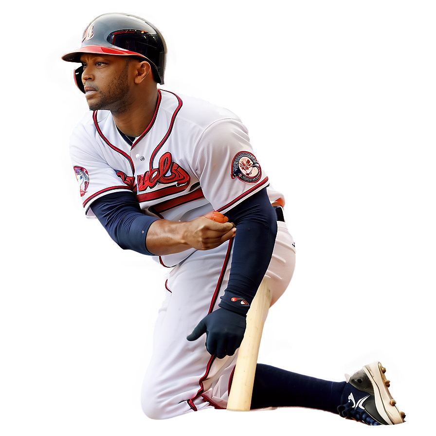 Atlanta Braves Player Batting Png Eqh61 PNG image