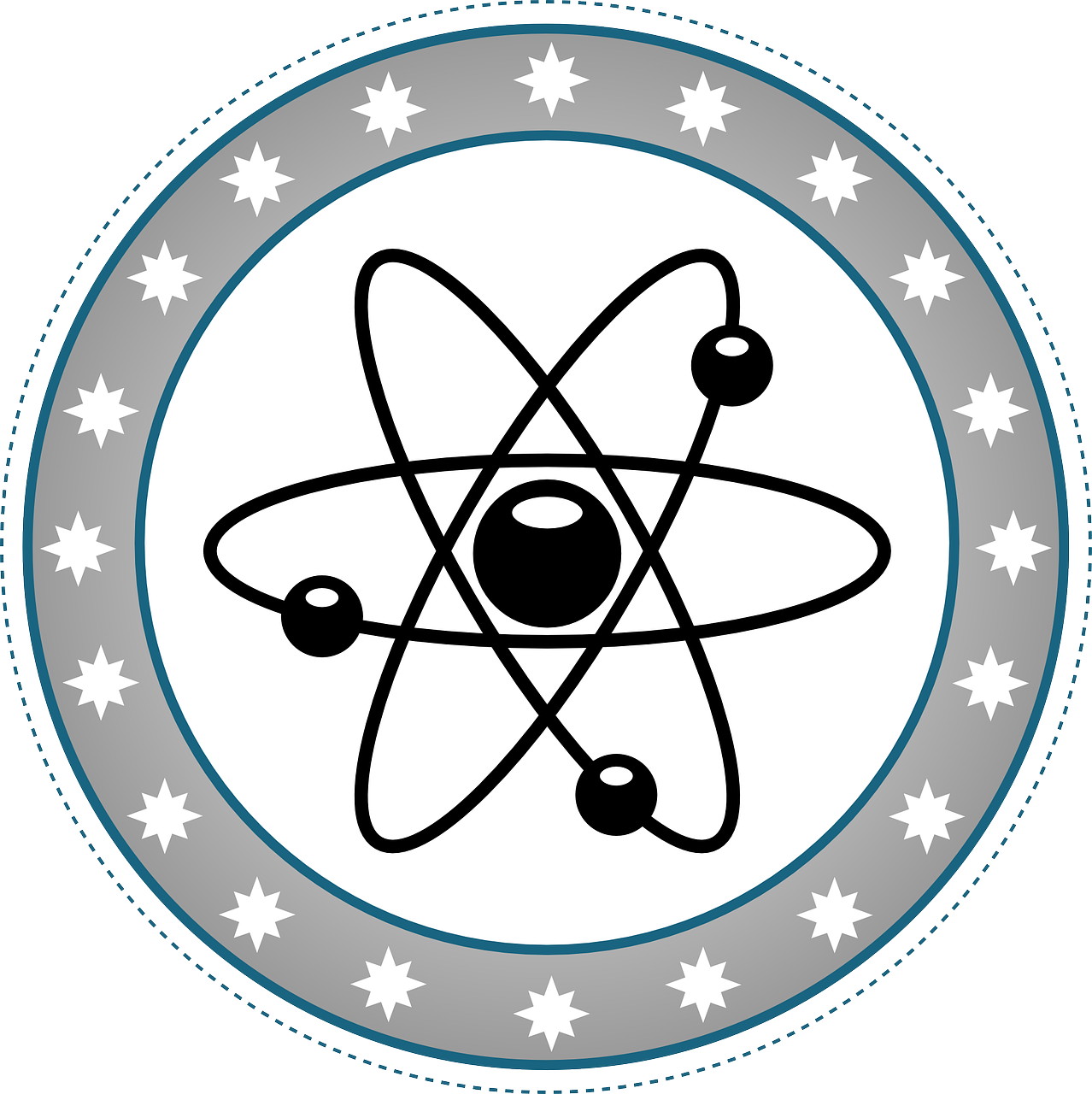 Atomic Symbol Graphic PNG image