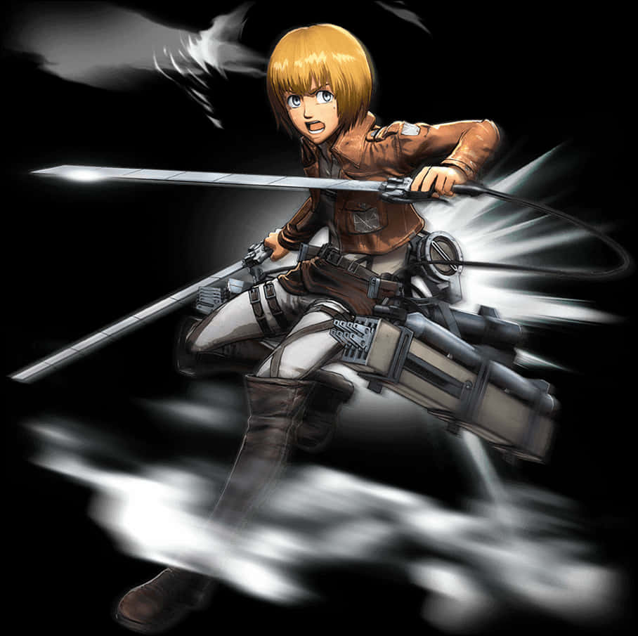 Attackon Titan Characterin Action PNG image